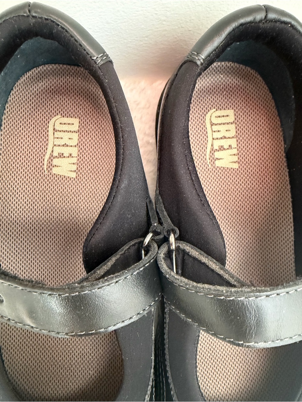 DREW Black Leather Rosemary Mary Jane Comfort Sneaker Shoes - Size 7.5 - EUC - Picture 5 of 8